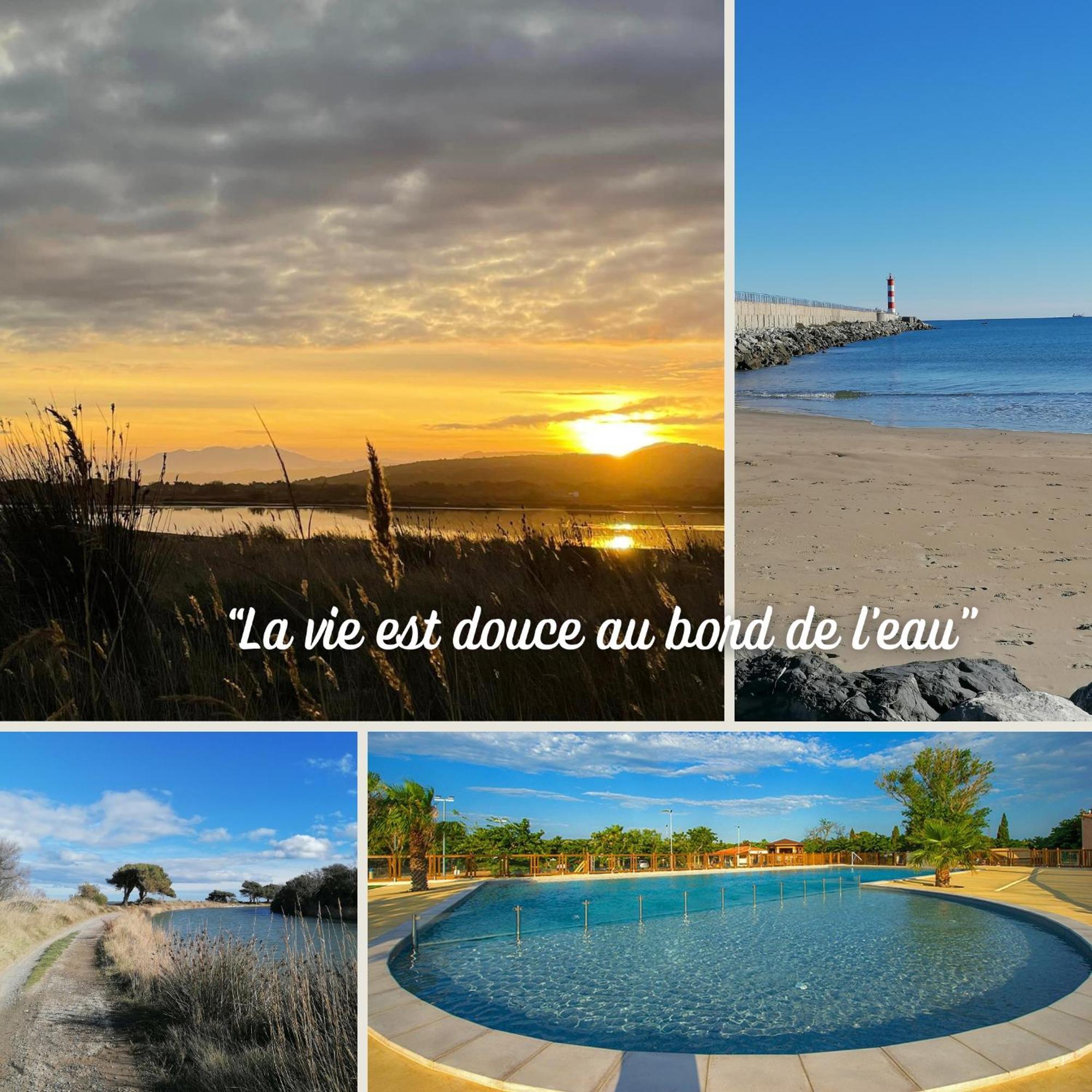 Entre Mer Et Roseaux - Piscine - Proche Centre Et Mer - Petfriendly Port-la-Nouvelle Værelse billede